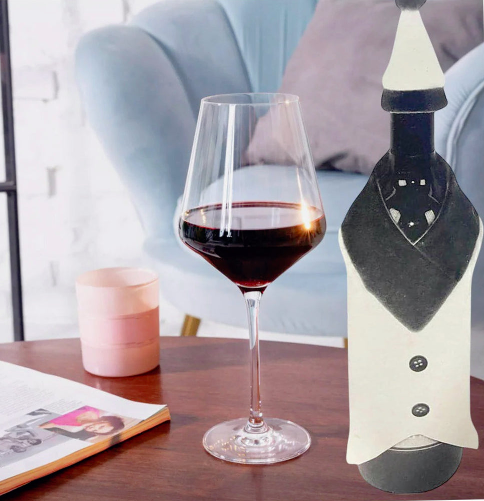 2 copri bottiglia per vino spumante – eleganti per abito uomo matrimonio (60 caratteri) - ambraled