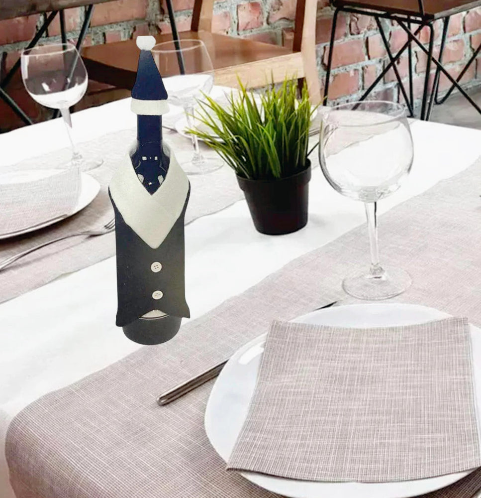 2 copri bottiglia per vino spumante – eleganti per abito uomo matrimonio (60 caratteri) - ambraled
