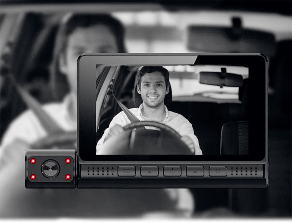 Dash Cam 4” touch – 3 telecamere HD 1080P - ambraled