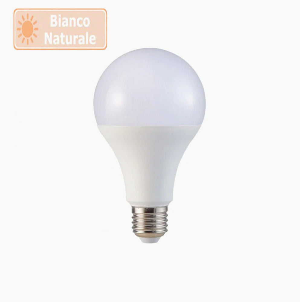 Lampadina LED 10W A60 E27 – Sfera, luce fredda 6500K / calda 3000K / naturale 4000K - ambraled