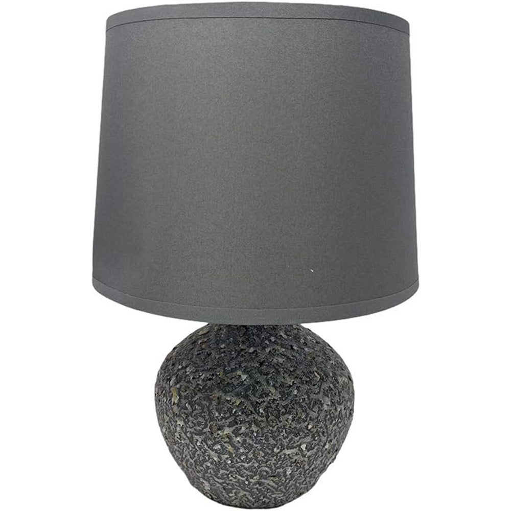 Lume in ceramica – lumetto comodino base marmo E14 - ambraled