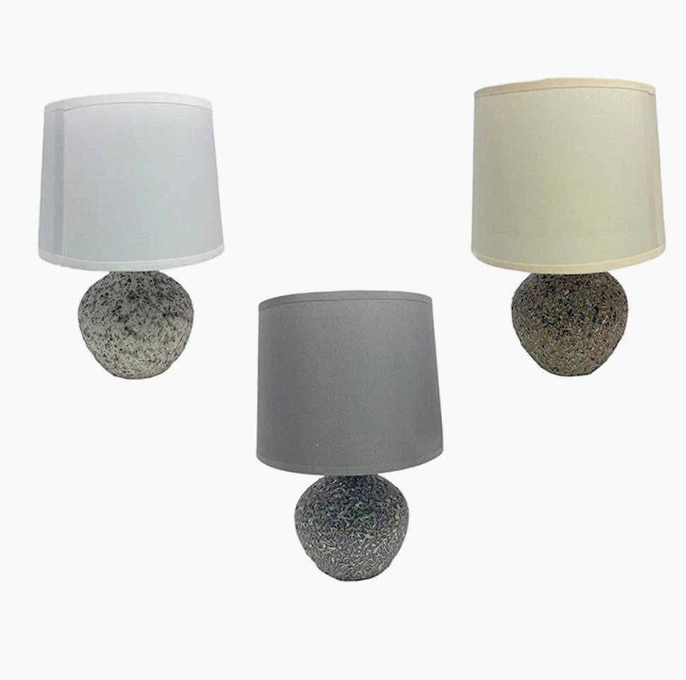 Lume in ceramica – lumetto comodino base marmo E14 - ambraled