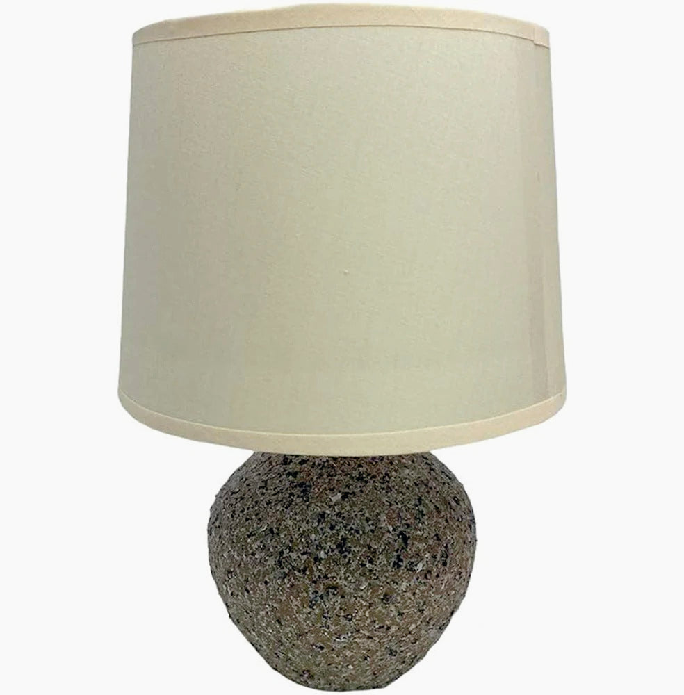 Lume in ceramica – lumetto comodino base marmo E14 - ambraled