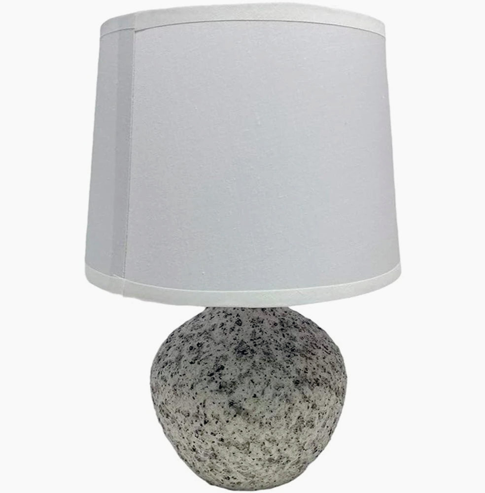 Lume in ceramica – lumetto comodino base marmo E14 - ambraled