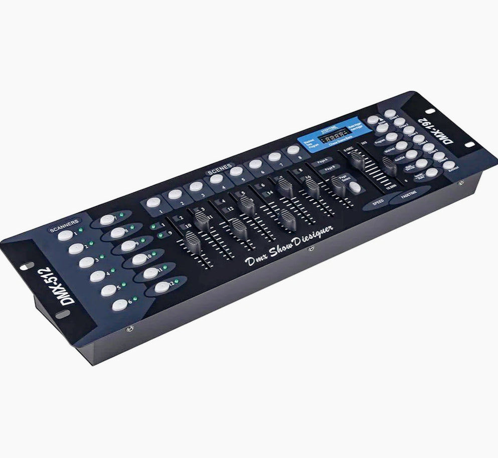 Centralina mixer luci 192 canali – DMX, display, controllo DJ - ambraled