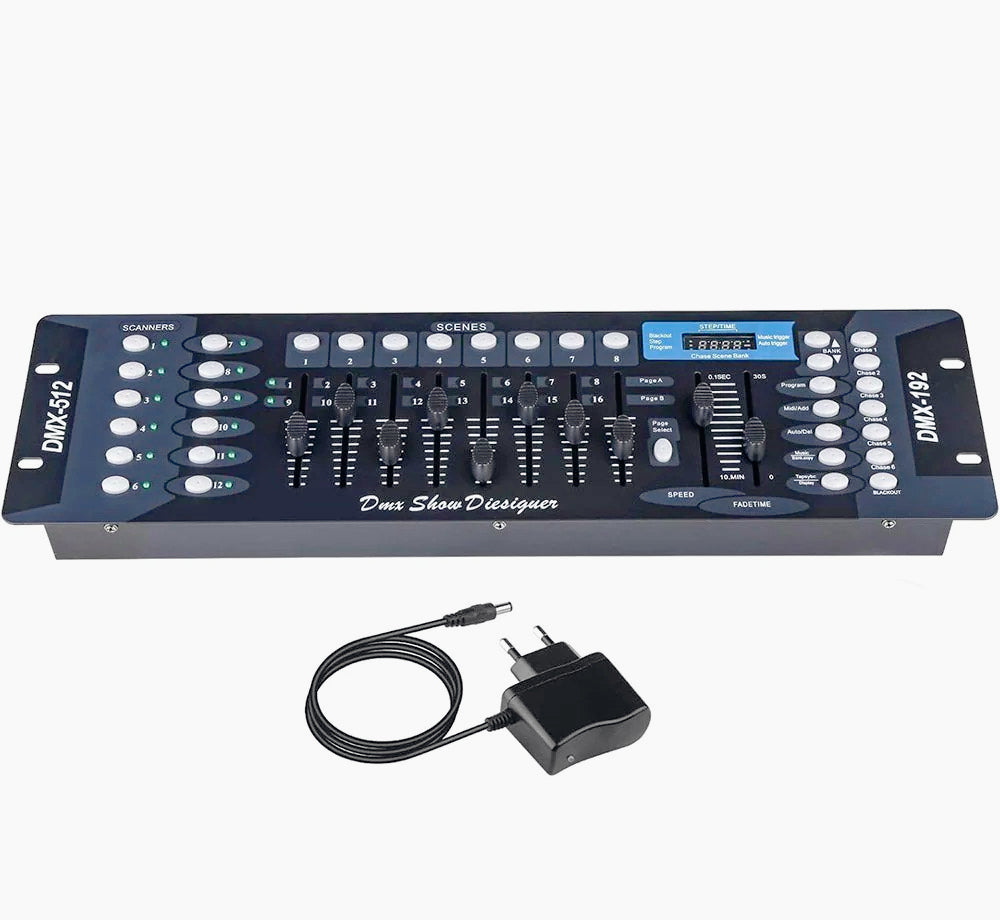 Centralina mixer luci 192 canali – DMX, display, controllo DJ - ambraled