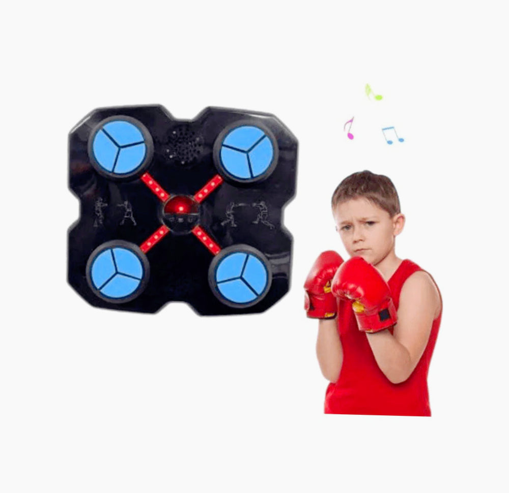 Punching Ball elettrico ricaricabile – Con luci LED, musica Bluetooth e cassa illuminata