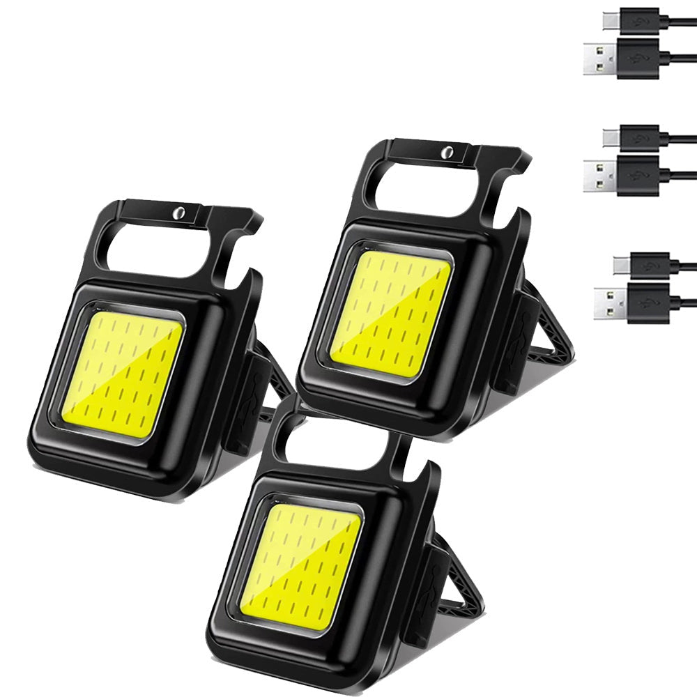 Torcia led 3IN1 3 modalità di luce portachiavi calamitata apribottiglia - ambraled