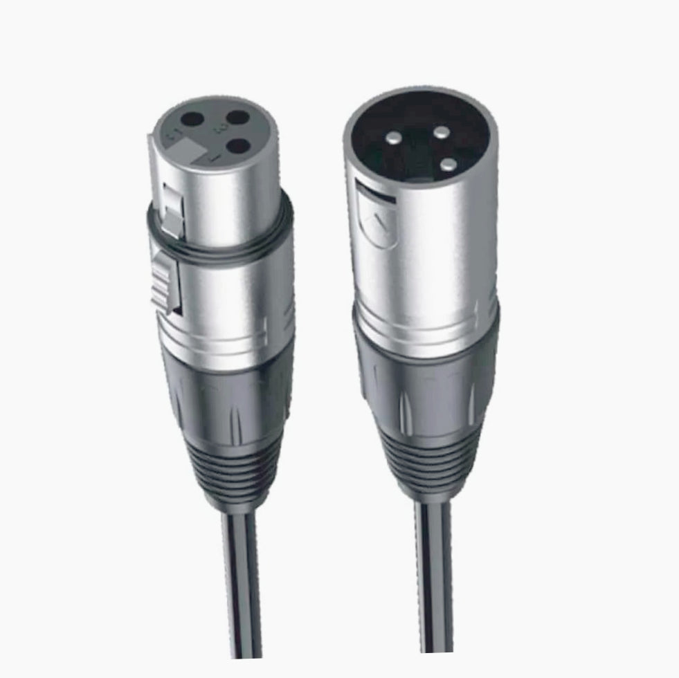 Cavo XLR 3 pin 10m – maschio a femmina, bilanciato per microfoni - ambraled