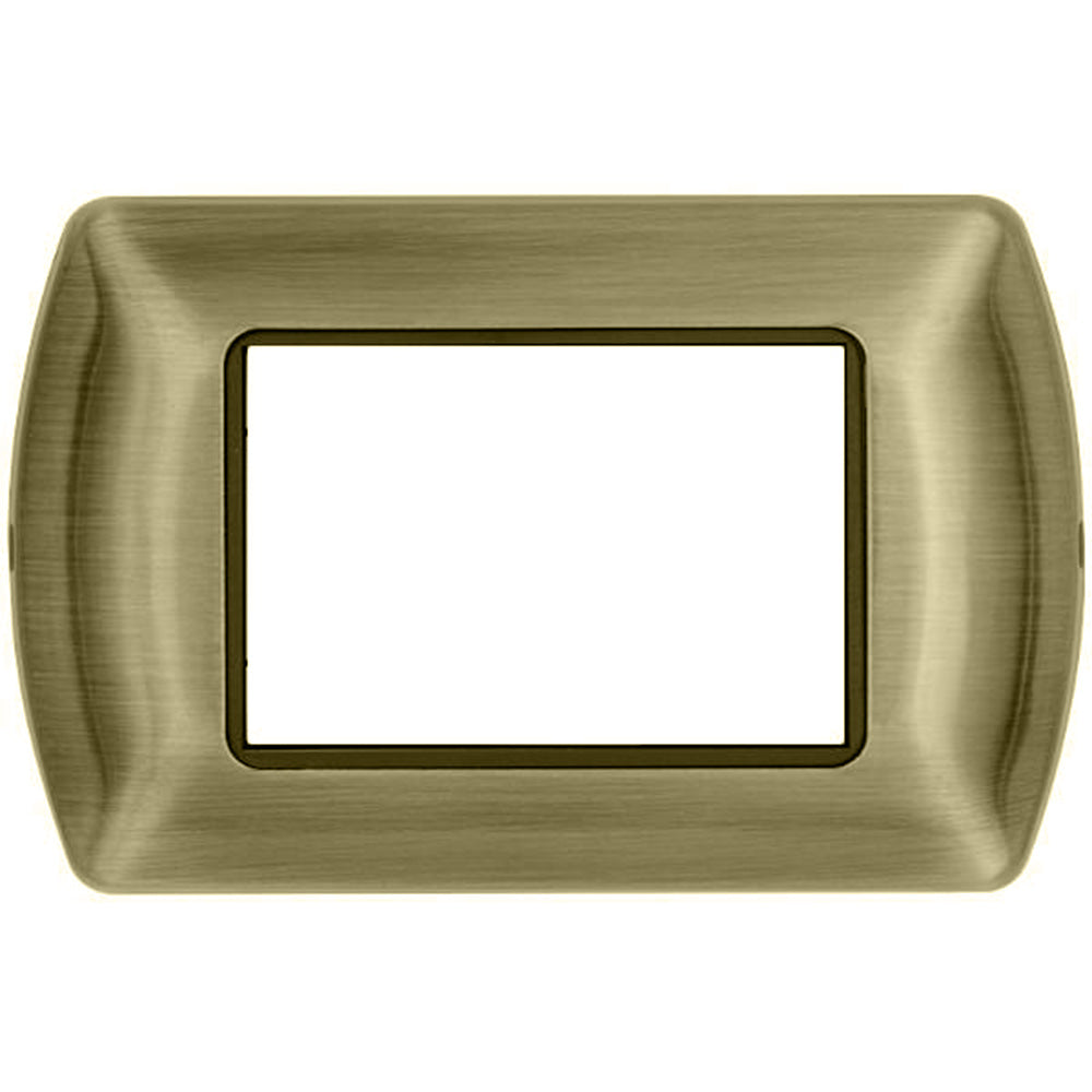 Placchetta ottone 3-7 posti compatibile living international - ambraled
