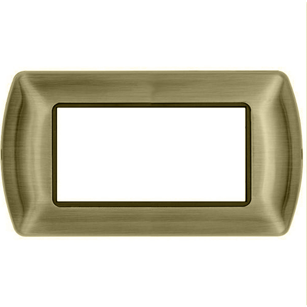 Placchetta ottone 3-7 posti compatibile living international - ambraled