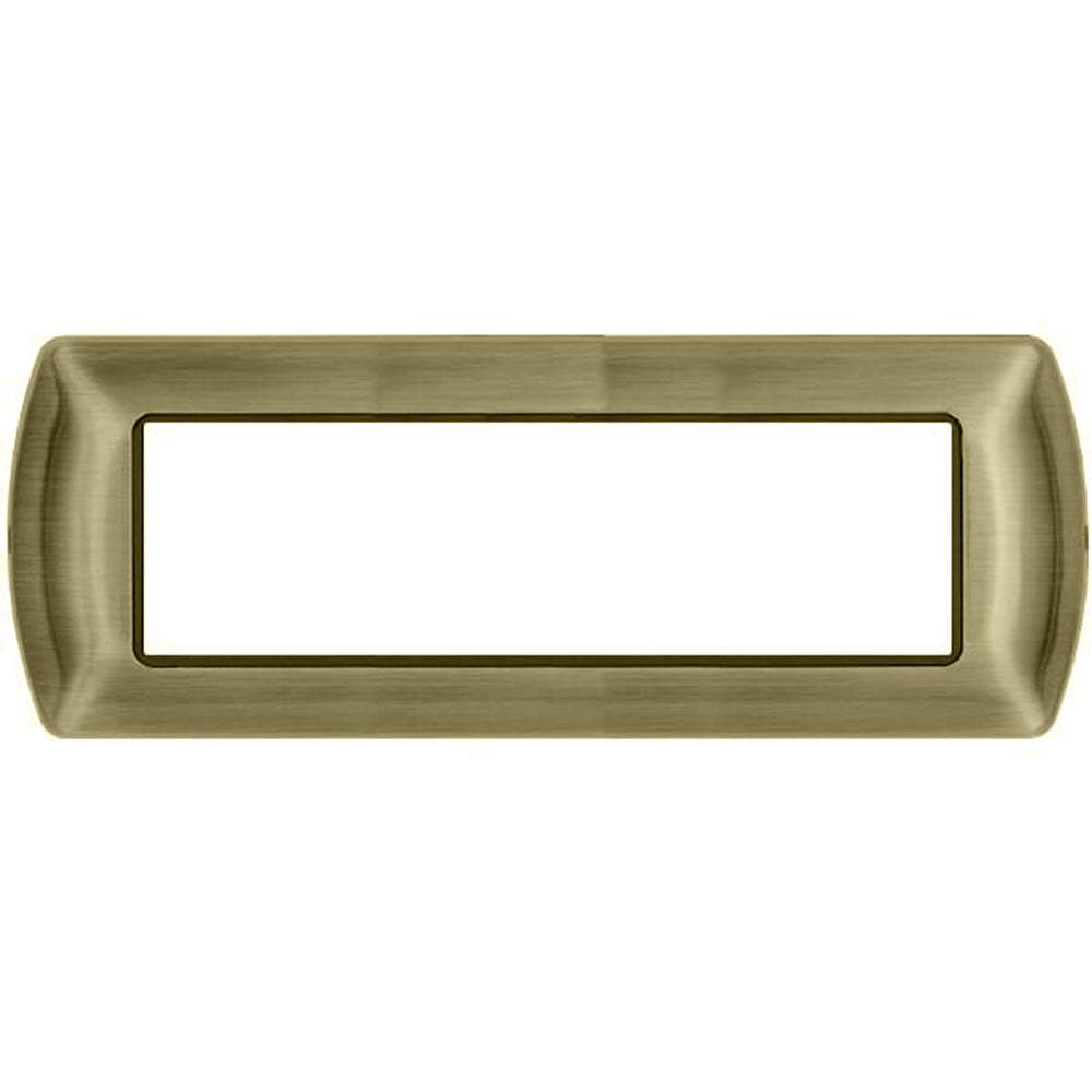 Placchetta ottone 3-7 posti compatibile living international - ambraled