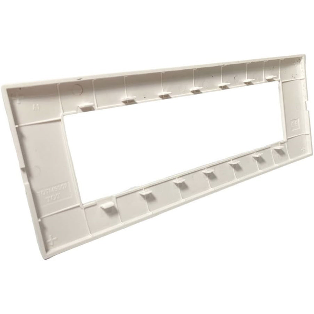 Placchetta 3 4 7 posti bianco perla compatibile con vimar plana - ambraled