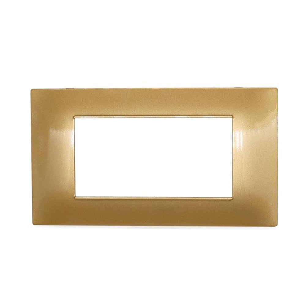 Placchetta 3 4 7 posti sabbia compatibile con vimar plana - ambraled