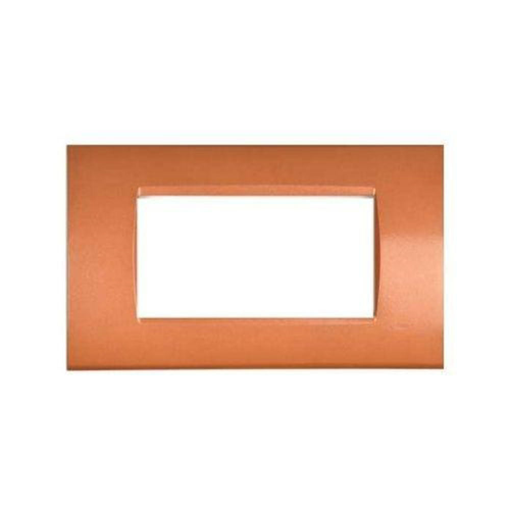 Placchetta arancio 3-7 posti compatibile living light cassetta 503 - ambraled