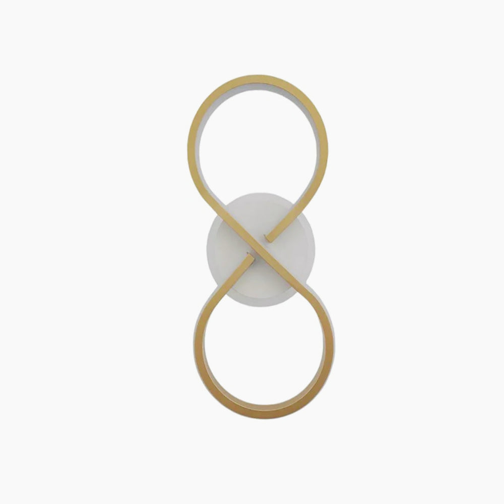 Plafoniera LED "Infinito Oro" 22W - Design applique con luce regolabile 6500K/4000K - ambraled