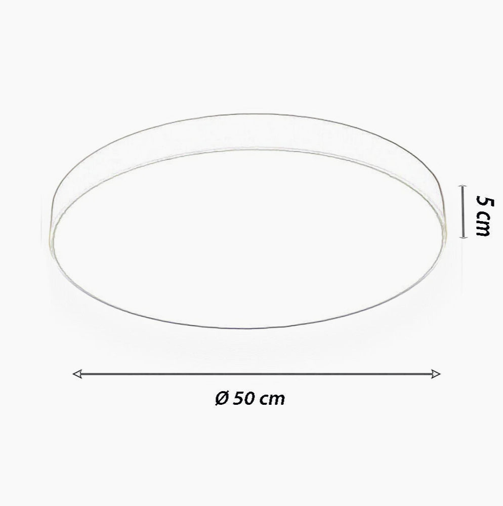 Plafoniera LED rotonda 70W - Lampada bianca con luce fredda (6500K) o naturale (4000K) - ambraled