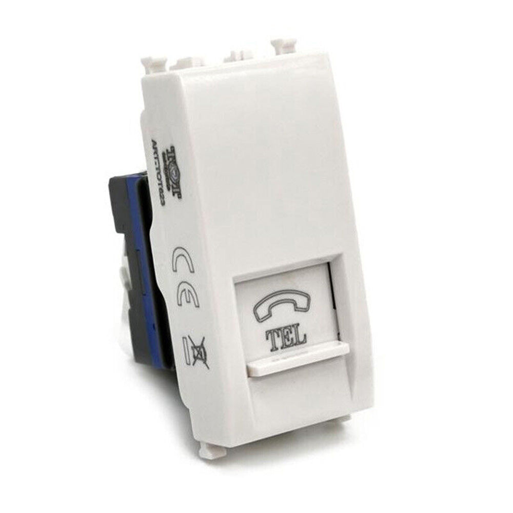 Presa telefonica RJ11 – Compatibile con Vimar Plana (presa telefono) - ambraled