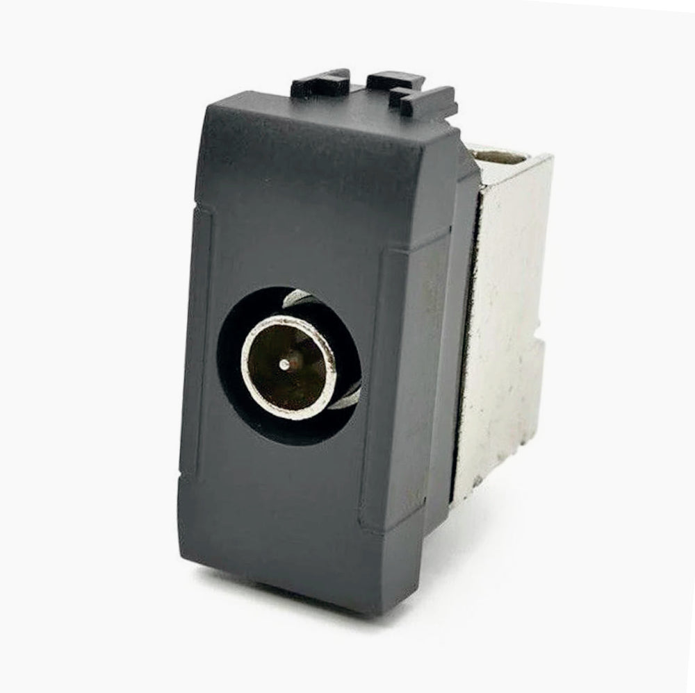 Presa TV passante maschio – Compatibile con Vimar Plana