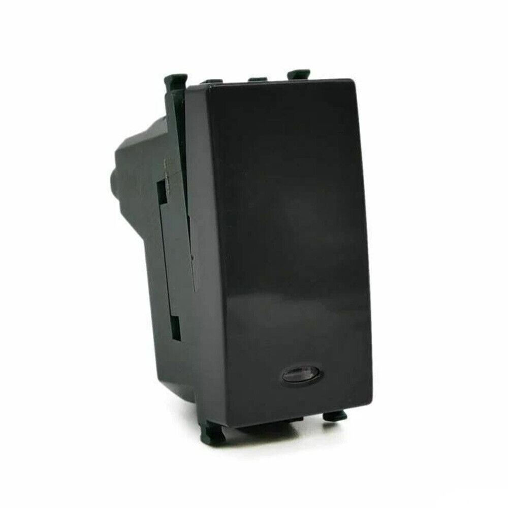 Pulsante unipolare 10A 250V con relè – Compatibile con Vimar piano - ambraled