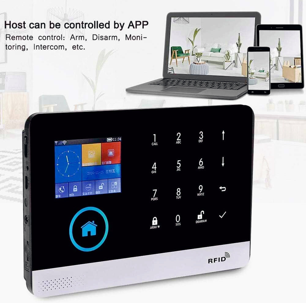 Sistema allarme sicurezza GSM wireless con app e notifiche SMS - ambraled