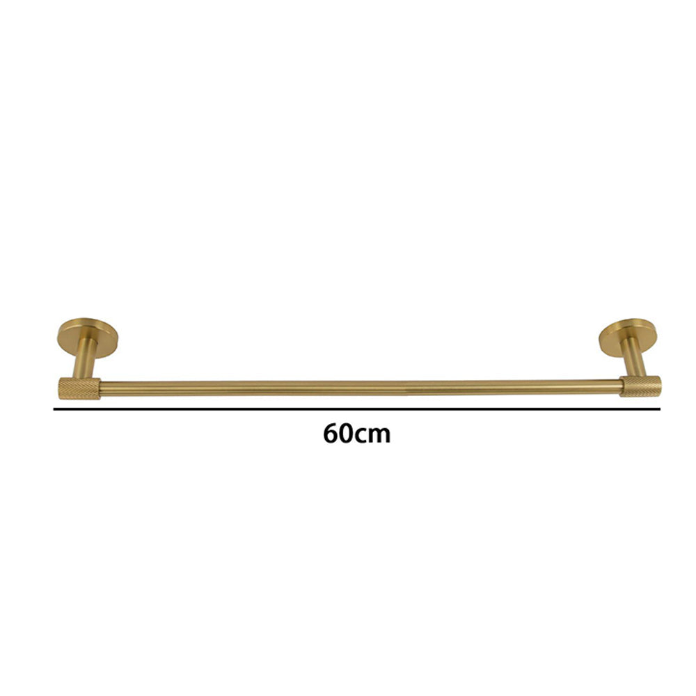 Porta asciugamani lungo da 40 e 60 cm in acciaio oro modello Stella