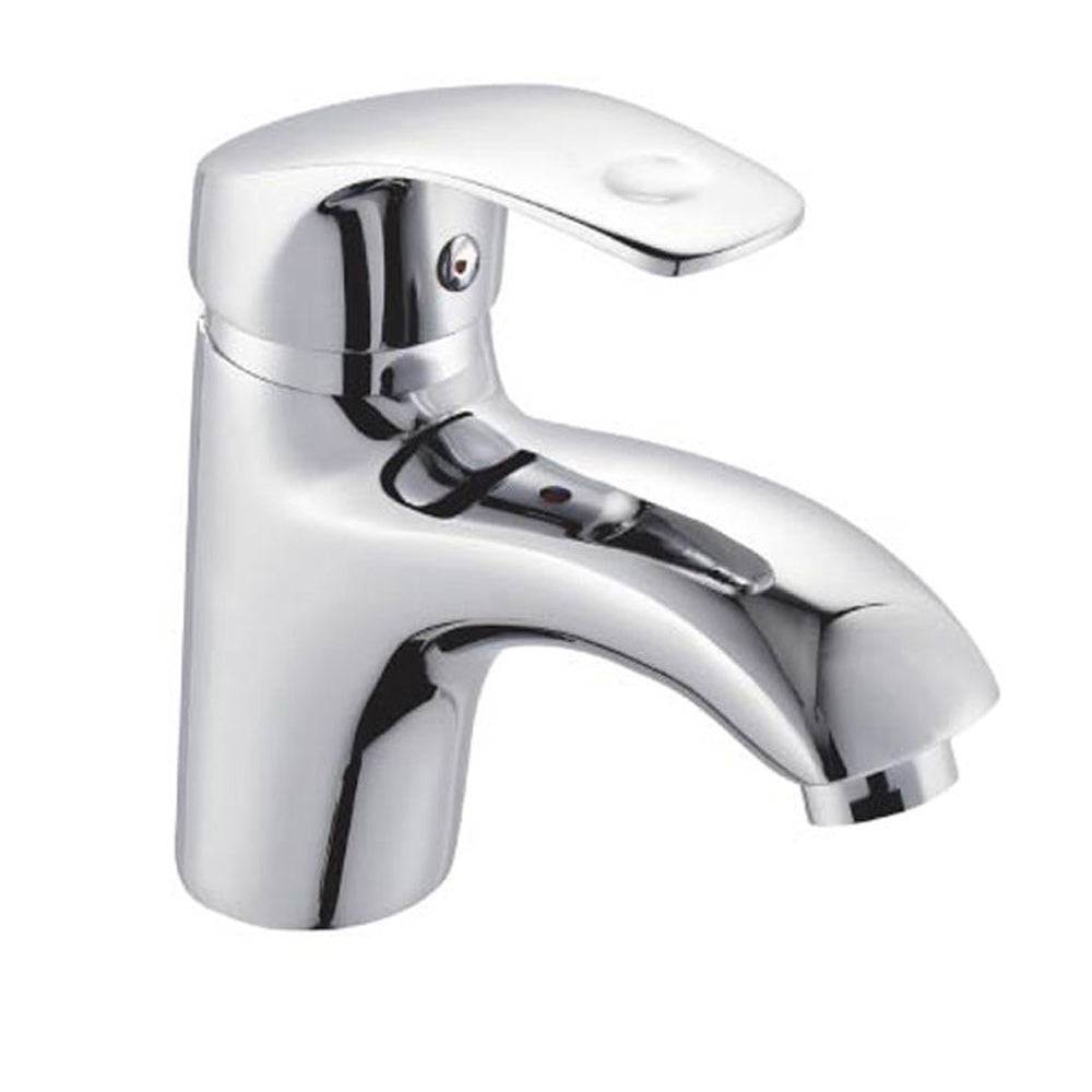 Rubinetto per lavabo da bagno in ottone cromato modello Napoli