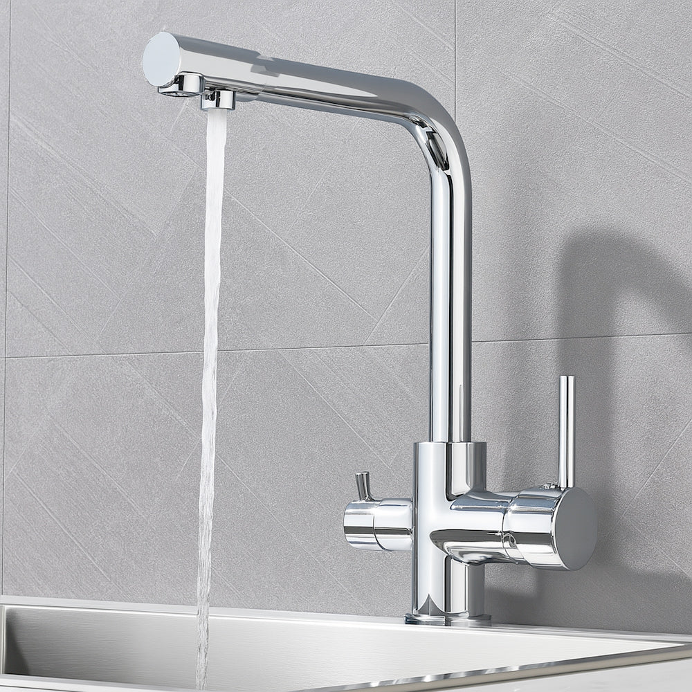 Rubinetto da cucina a due vie per depuratore d'acqua due leve