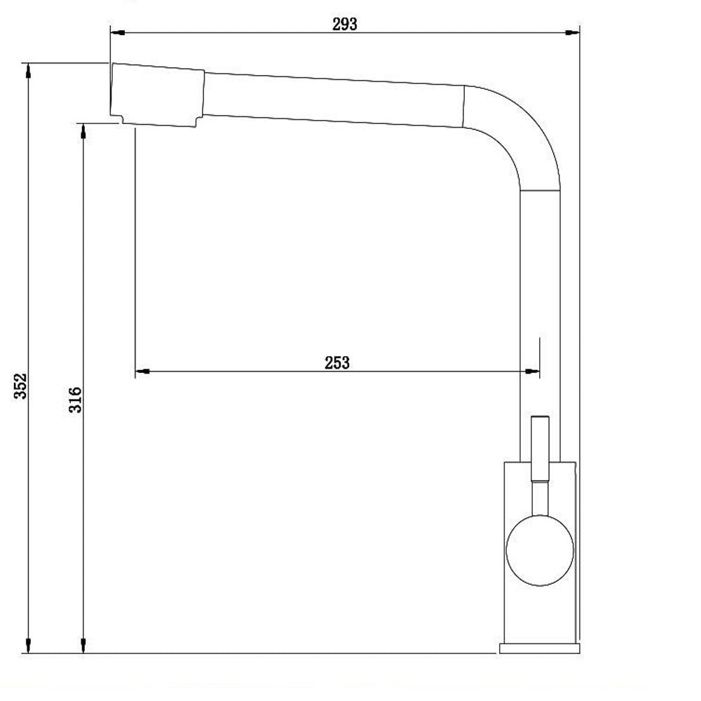 Rubinetto cucina 3 vie per depuratore d'acqua 2 leve Sistema Osmosi - ambraled