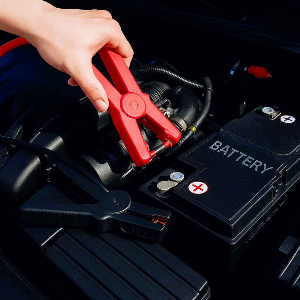 Cavi batteria 3m 220A – pinze 16mm² per avviamento emergenza - ambraled