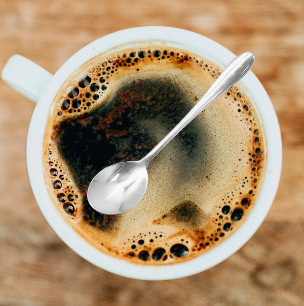 Set 6 cucchiaini da tè in acciaio inox, posate per caffè e dolci - ambraled