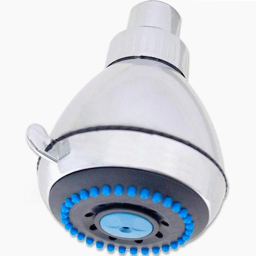 Soffione doccia rotondo multigetto Ø7,5 cm, cromato - ambraled