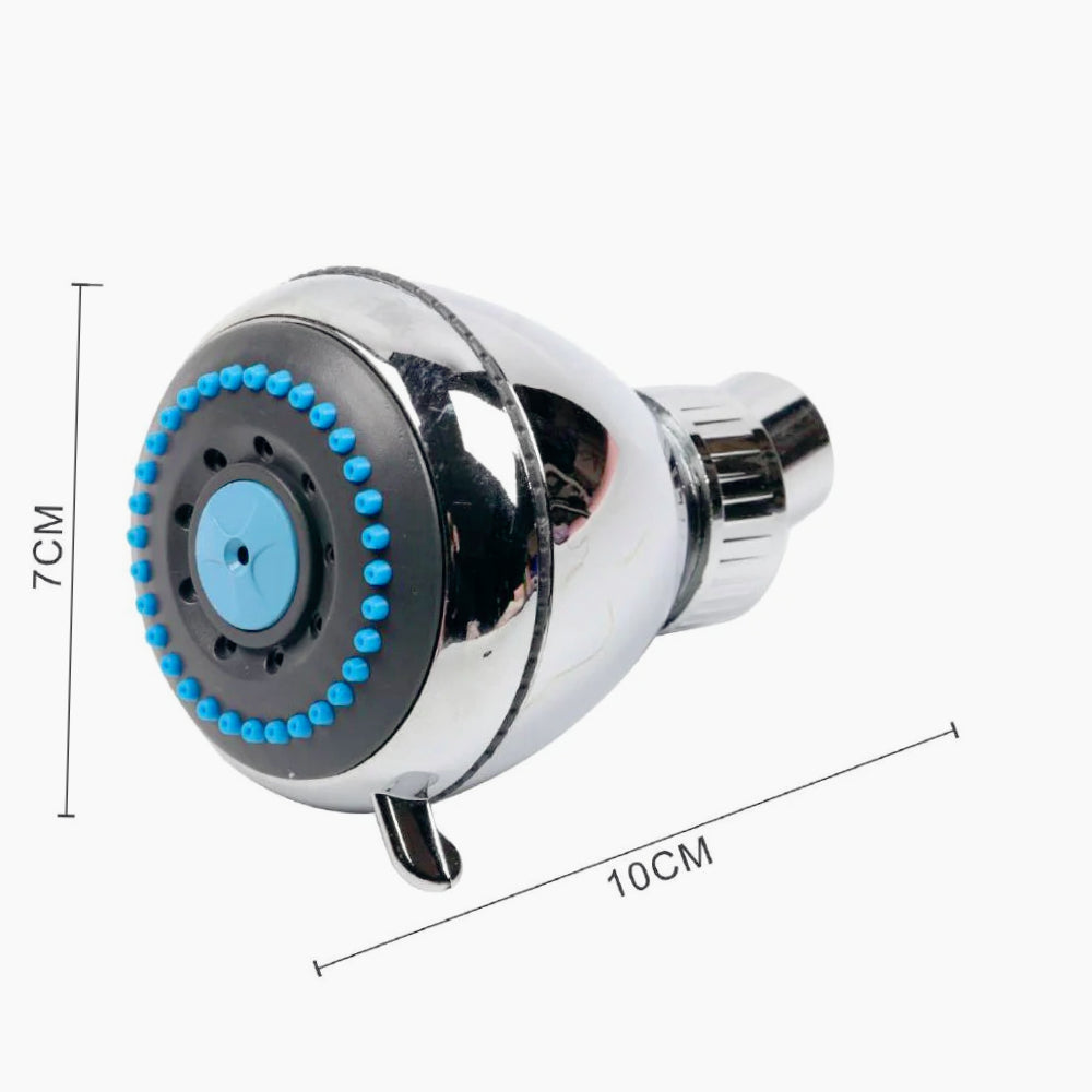 Soffione doccia rotondo multigetto Ø7,5 cm, cromato - ambraled