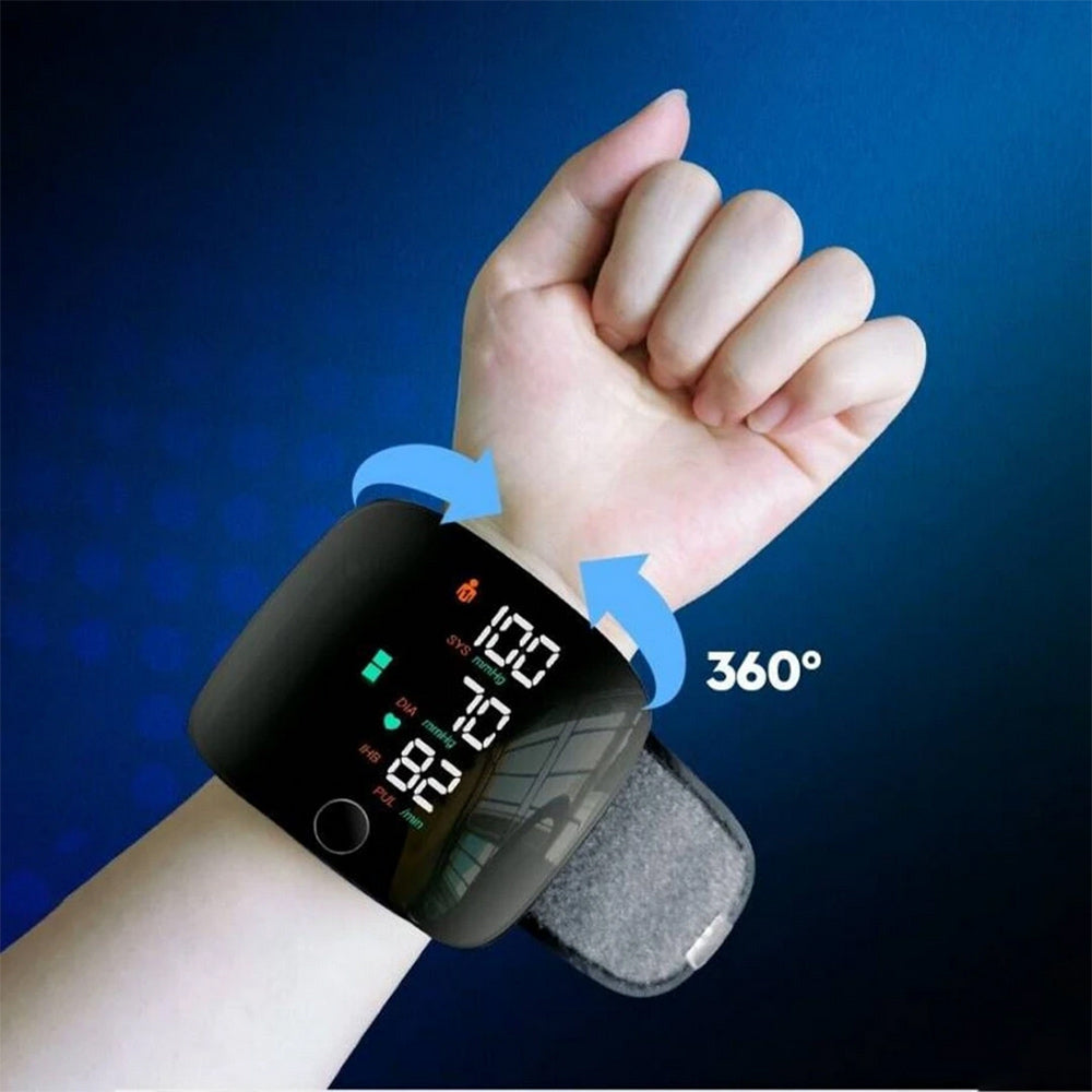 Sfigmomanometro da polso digitale touch parlante misura pressione