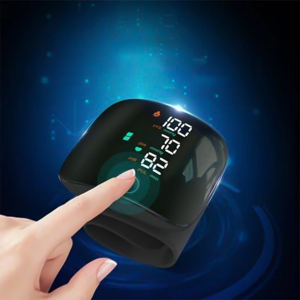 Sfigmomanometro da polso digitale touch parlante misura pressione