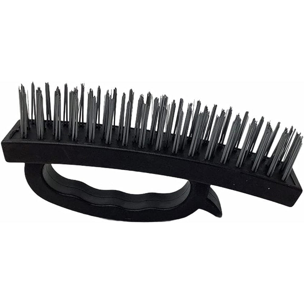Spazzola con fili in metallo per ruggine calcare sverniciare 17x8 cm - ambraled