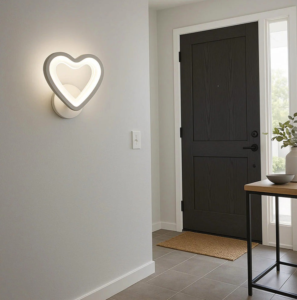 Applique LED a cuore 6W – Regolazione CCT, lampada per parete - ambraled