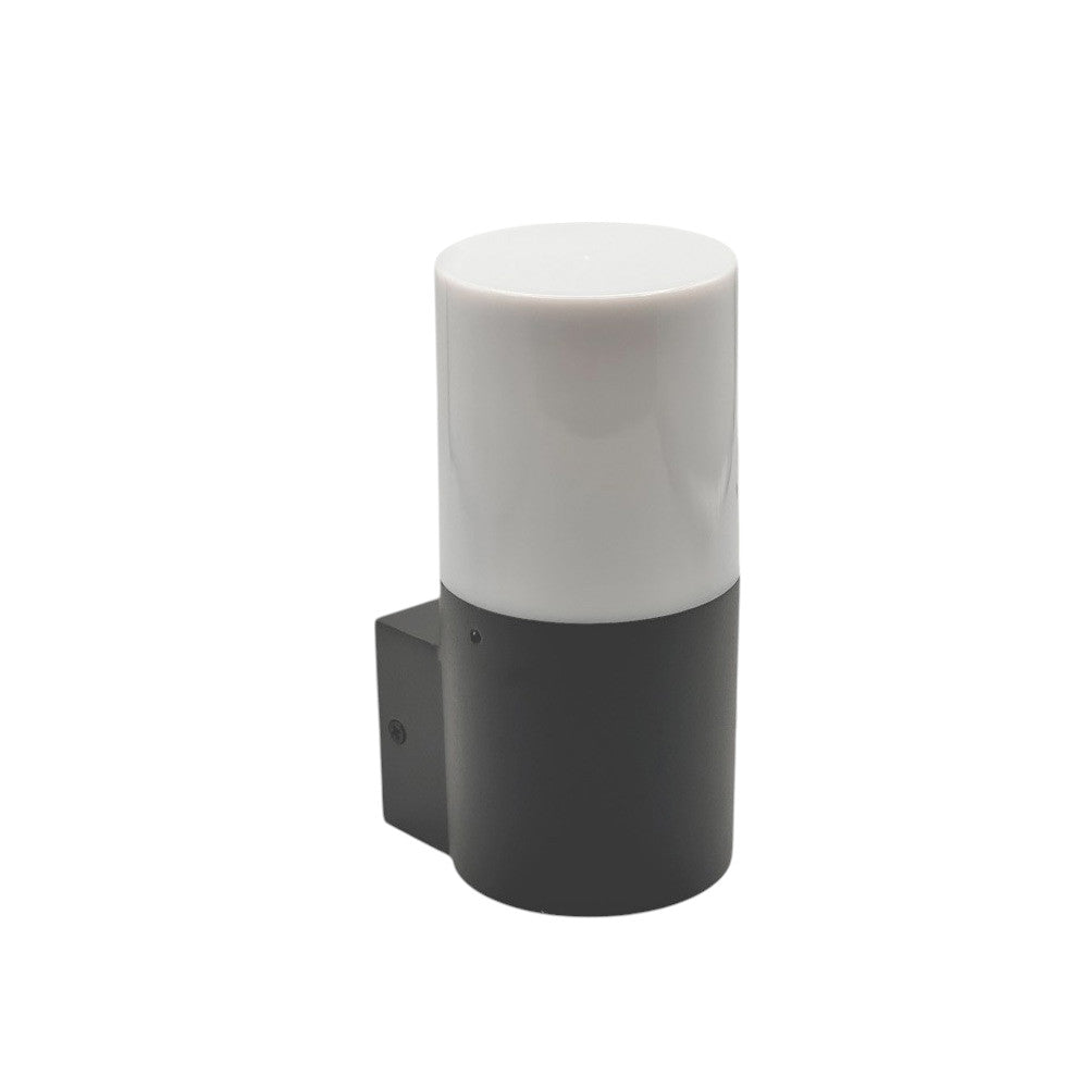 Applique da esterno in bianco e grigio – Lampada da muro attacco E27 IP54 - ambraled