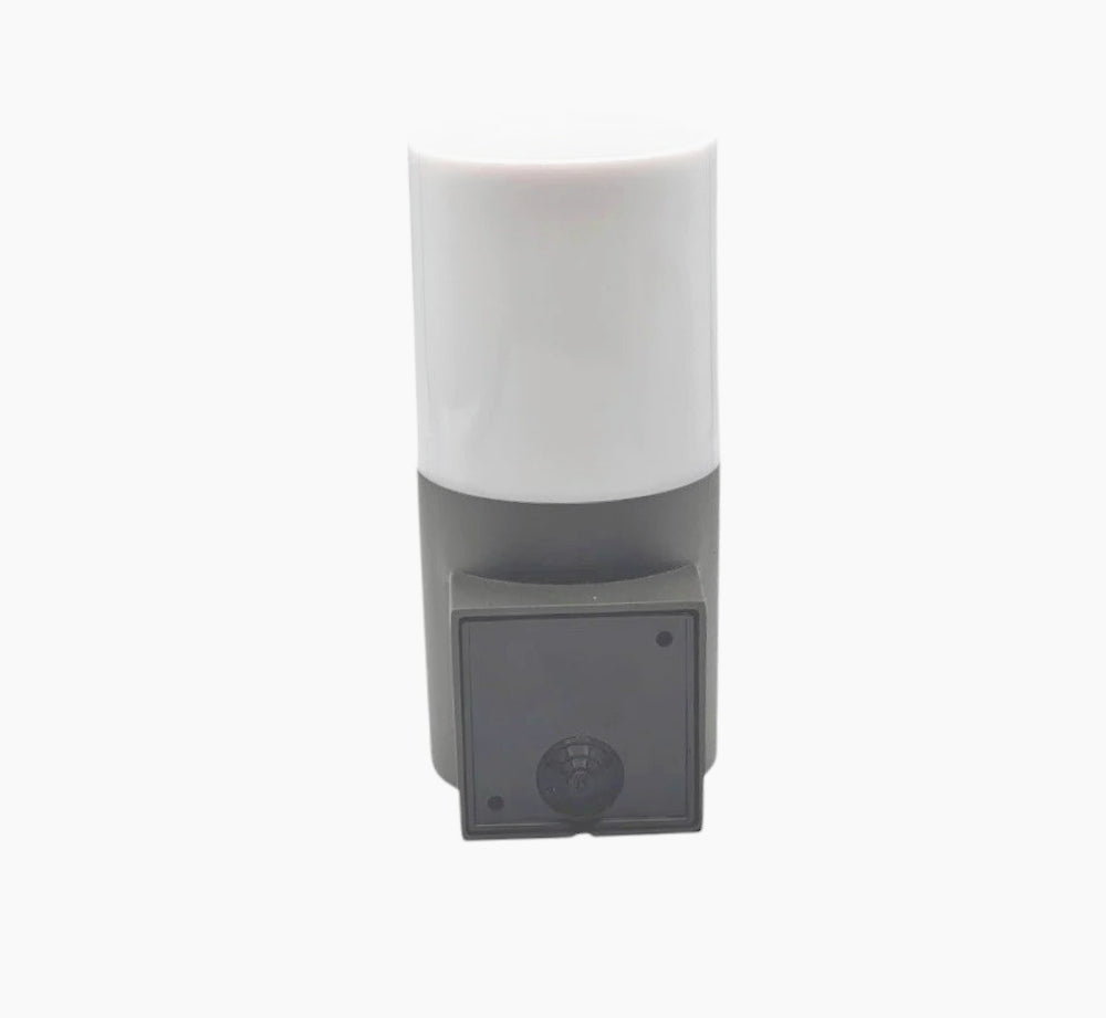 Applique da esterno in bianco e grigio – Lampada da muro attacco E27 IP54 - ambraled