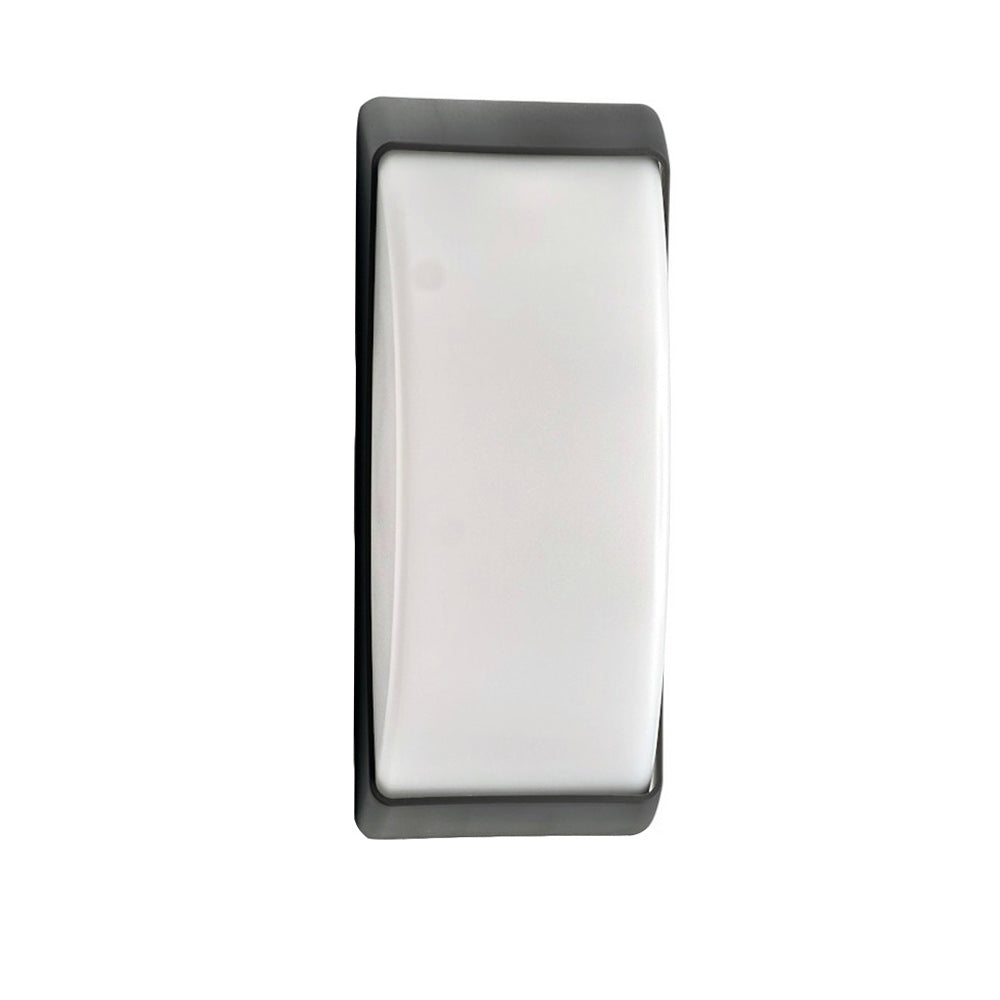 Applique a parete per esterni – Lampada da muro E27, colori grigio e bianco, protezione IP54 - ambraled