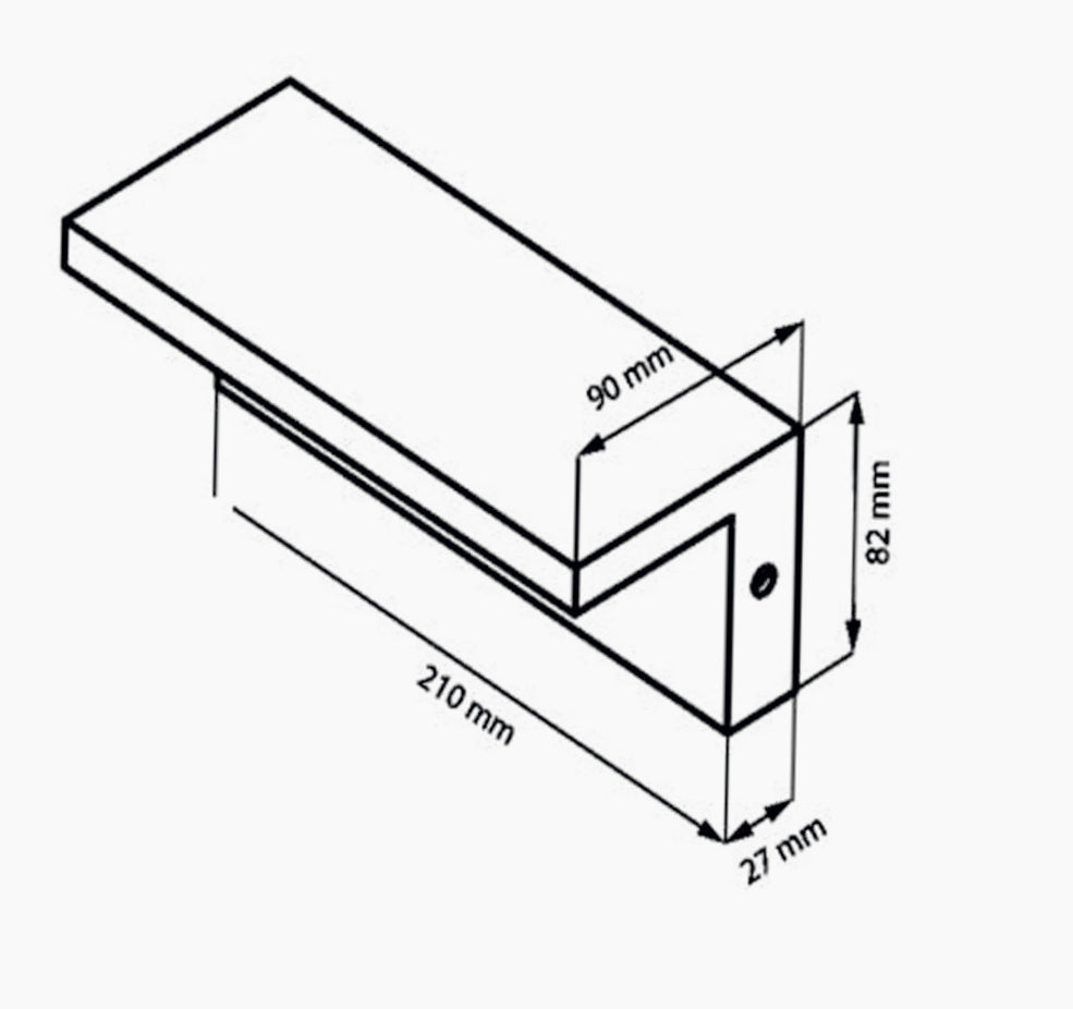 Applique led per esterno 10 watt per facciata balcone terrazzo IP54 - ambraled