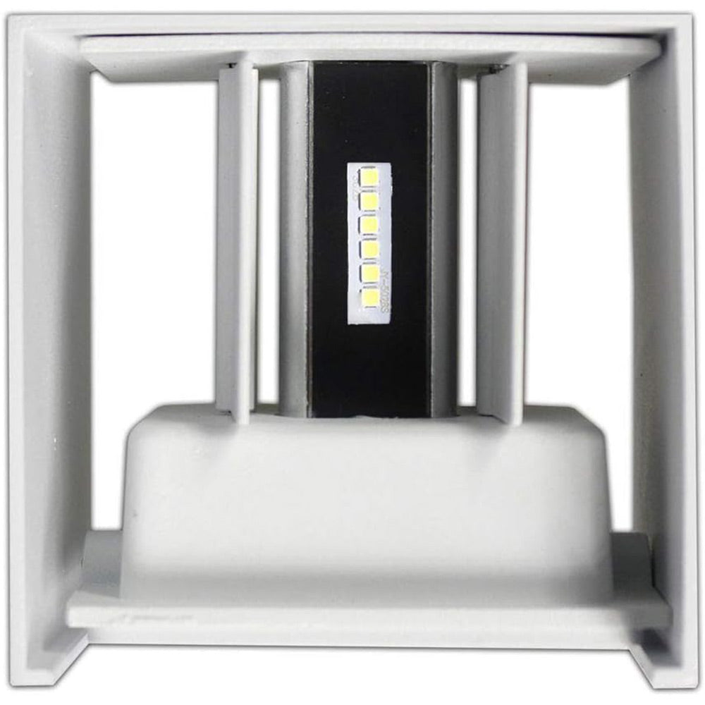 Applique da parete LED COB 12 watt bianco doppia emissione luce IP55 - ambraled