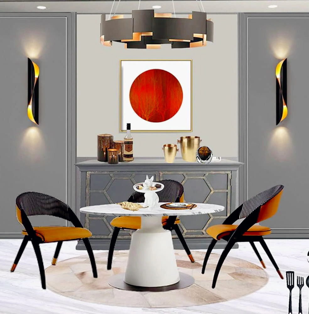 Applique moderna a spirale da parete – Design lampada, 2 attacchi G9 Opp - ambraled