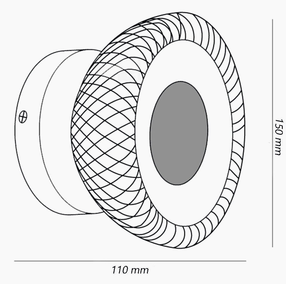 Lampada parete industriale in metallo – Attacco G9, disponibile in bianco e nero - ambraled
