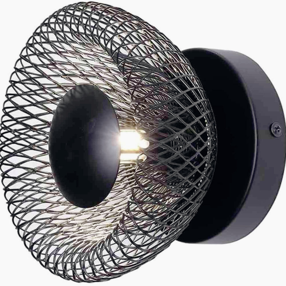 Lampada parete industriale in metallo – Attacco G9, disponibile in bianco e nero - ambraled