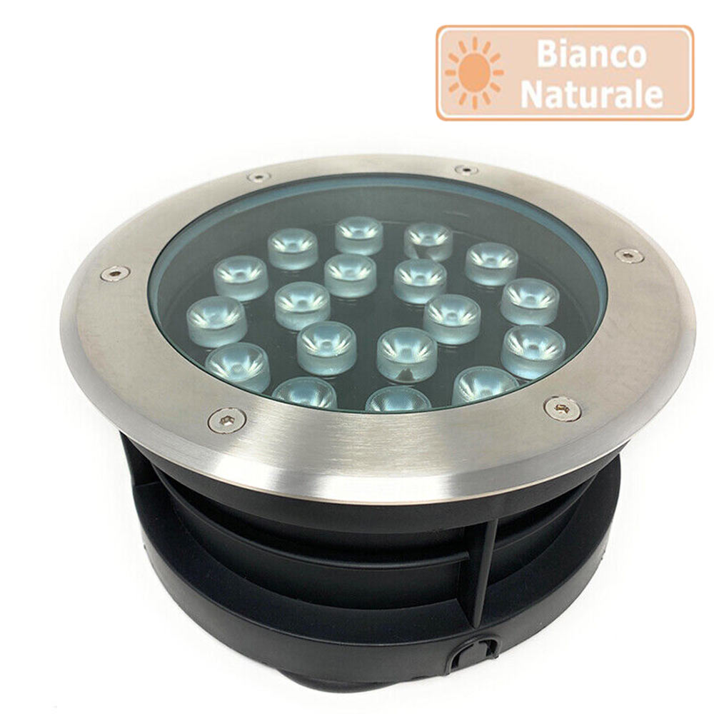Faretto incasso calpestabile 18W – 18LED 3000K/4000K/6500K IP67 - ambraled