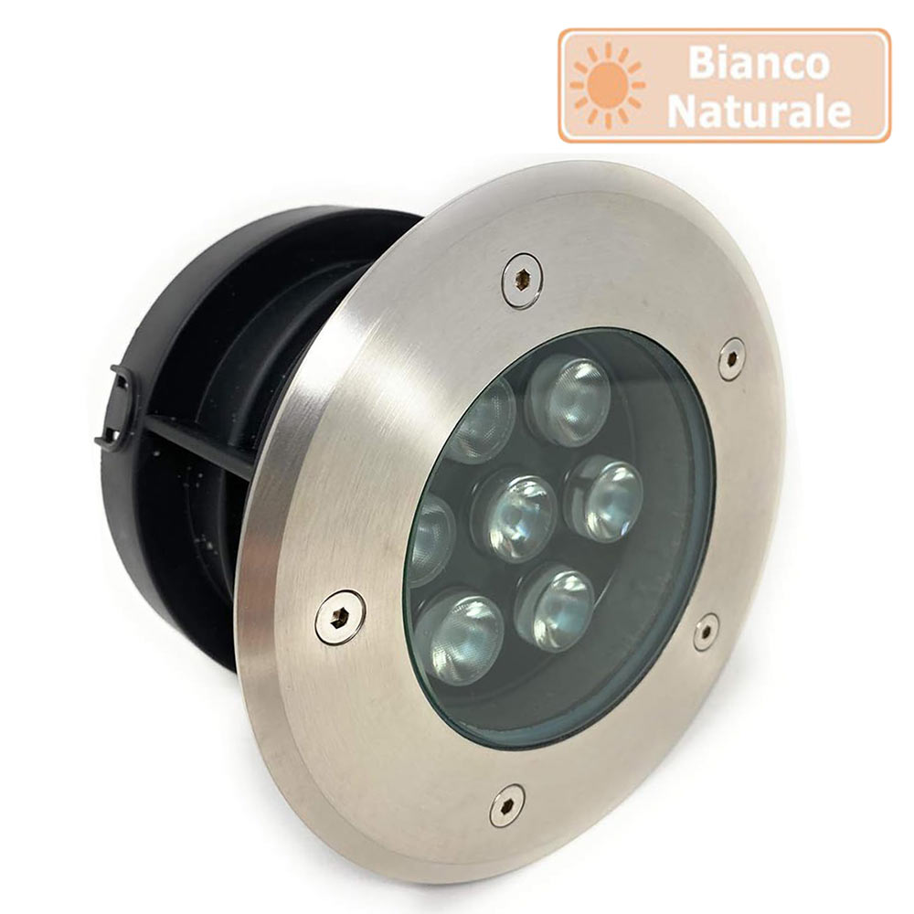 Faretto incasso calpestabile 7W – 7LED 3000K/4000K/6500K IP67 - ambraled