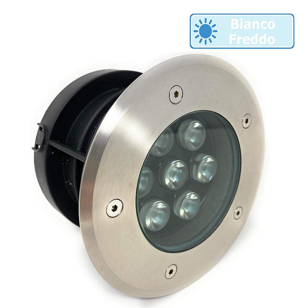 Faretto incasso calpestabile 7W – 7LED 3000K/4000K/6500K IP67 - ambraled