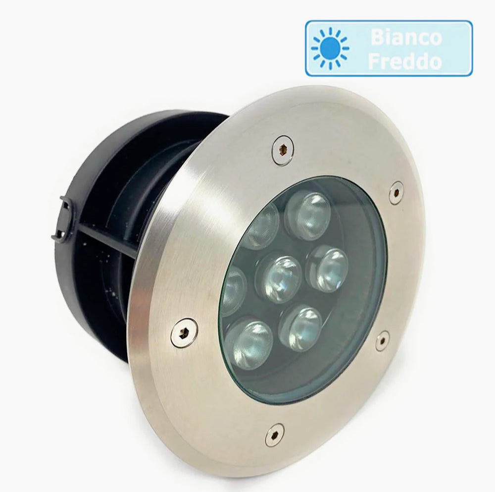 Faretto incasso calpestabile 7W – 7LED 3000K/4000K/6500K IP67 - ambraled