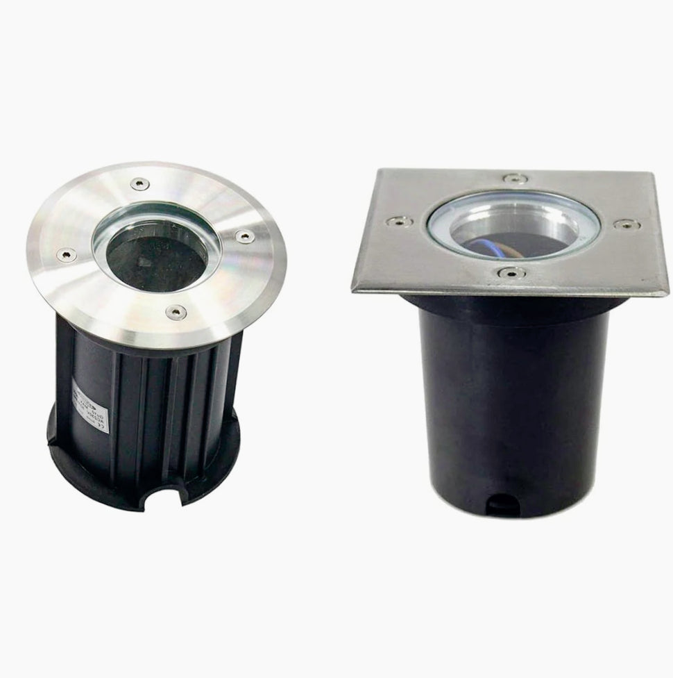 Faretto incasso quadrato/tondo – gu10 segnapassi IP65 - ambraled